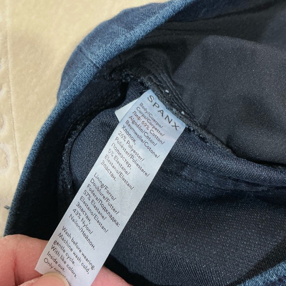 🤎 Spanx Jean-ish Leggings Cropped - Size Medium - Picture 6 of 6
